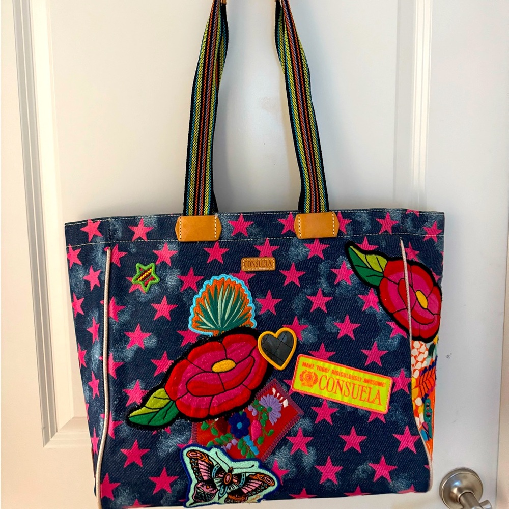 Consuela Drew Journey Tote bag Beach Embroidered Large